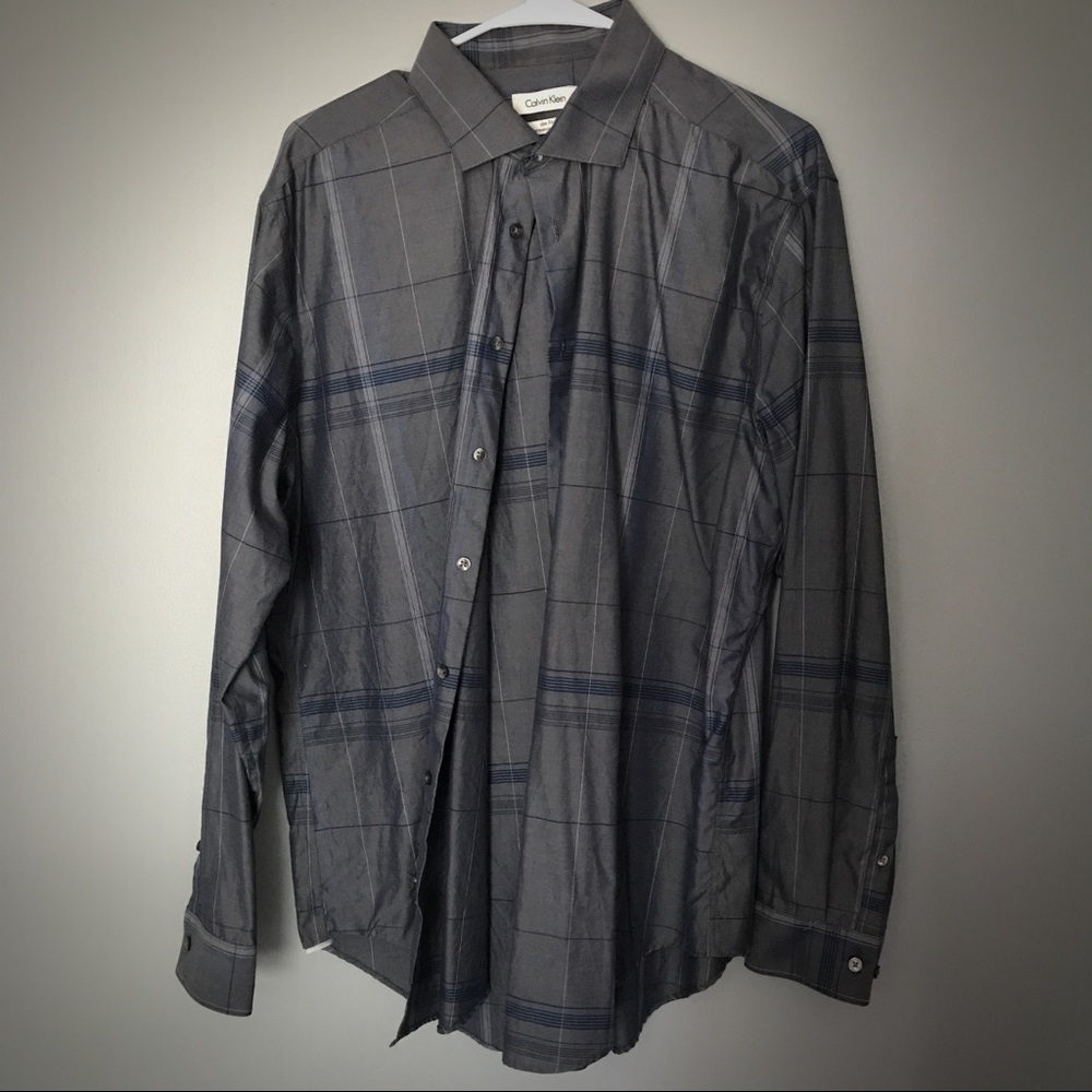 Calvin Klein slim fit non-iron dress shirt