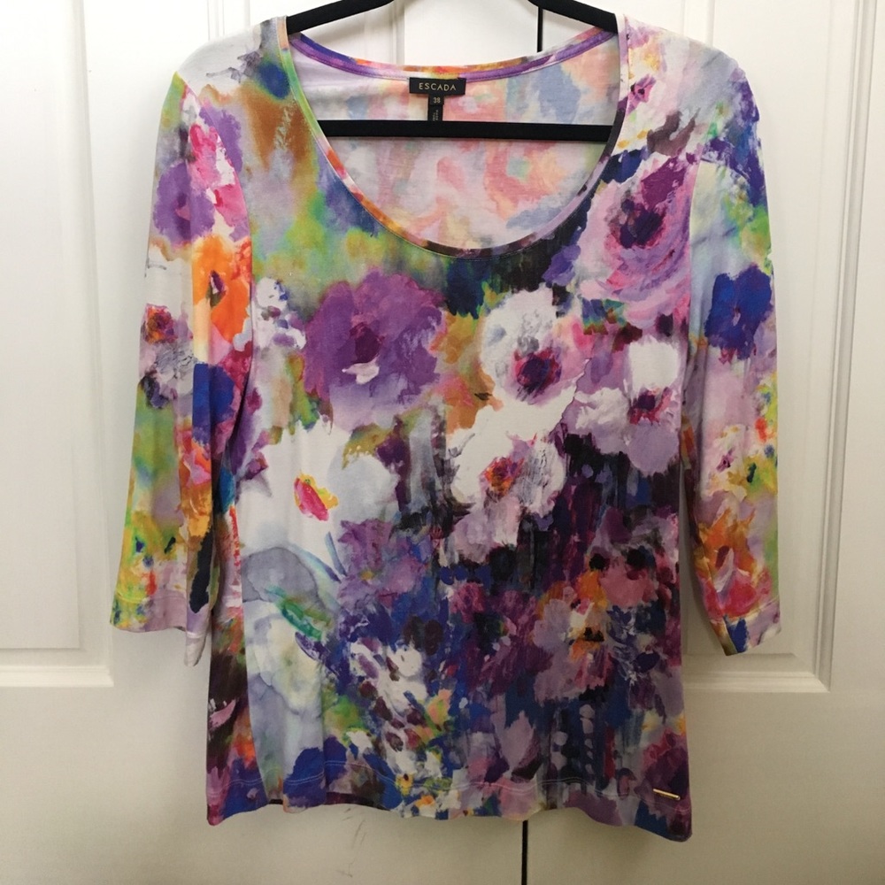 Floral Escada blouse