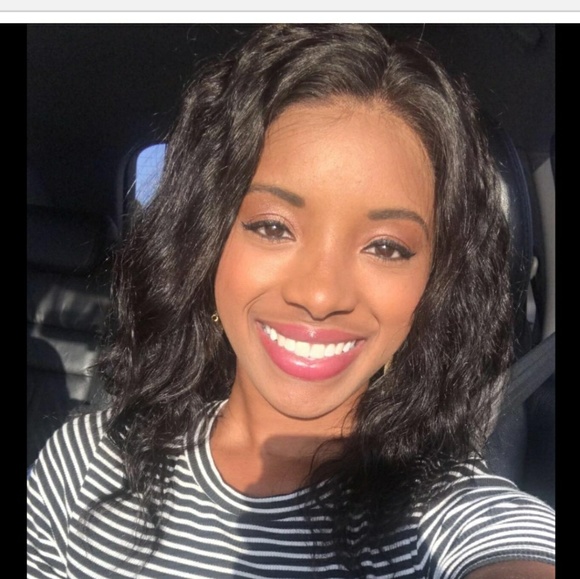 Virgin Brazilian Wavy LaceFront Wig 12 inches!!