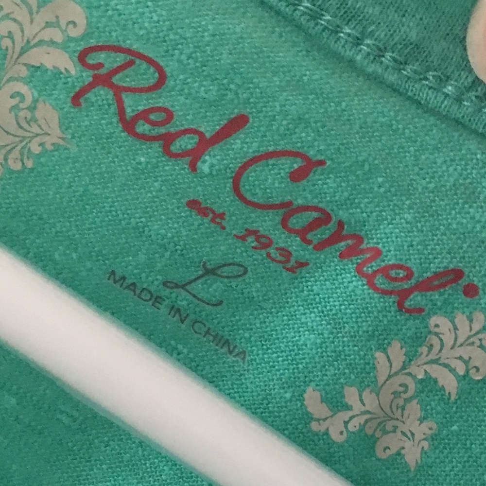 Red Camel turquoise tank top NWT - Picture 3 of 8