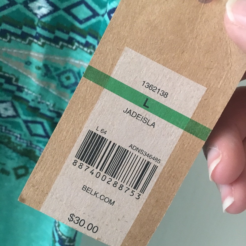 Red Camel turquoise tank top NWT - Picture 4 of 8