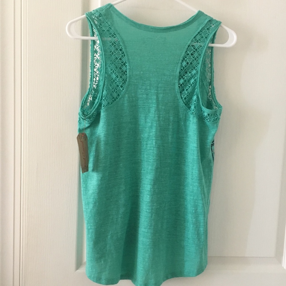 Red Camel turquoise tank top NWT - Picture 6 of 8