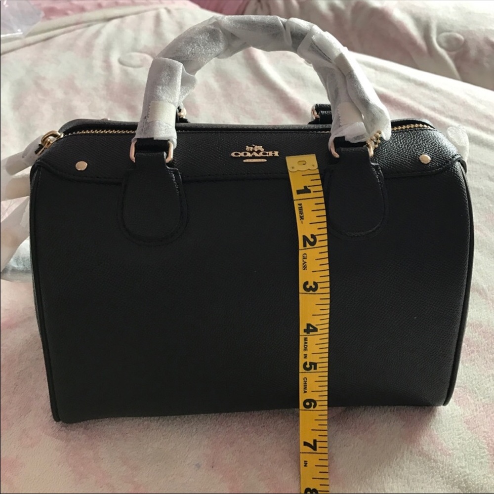 Coach black leather satchel Handbag - Picture 2 of 6