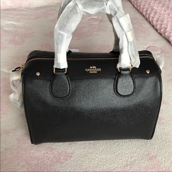 Coach black leather satchel Handbag - Picture 5 of 6