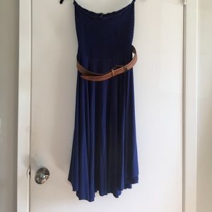 Tart - Navy blue strapless dress