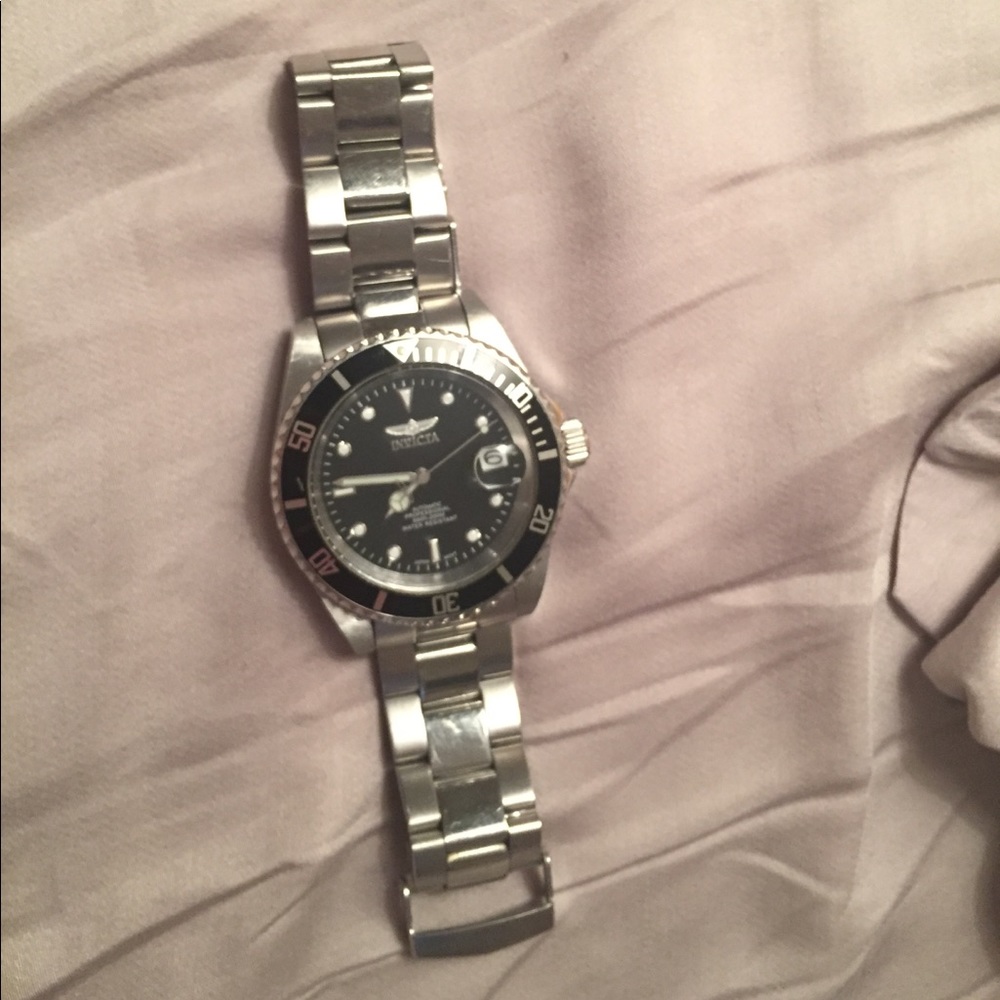 Invicta waterproof stainless steel watch mens