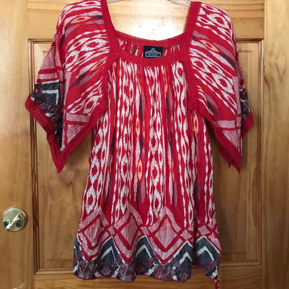 Angie patterned blouse