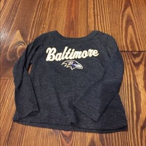 Baltimore ravens kids baby girl long sleeved