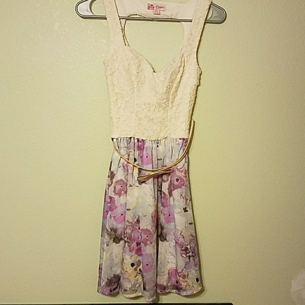 Candie's lace top dress