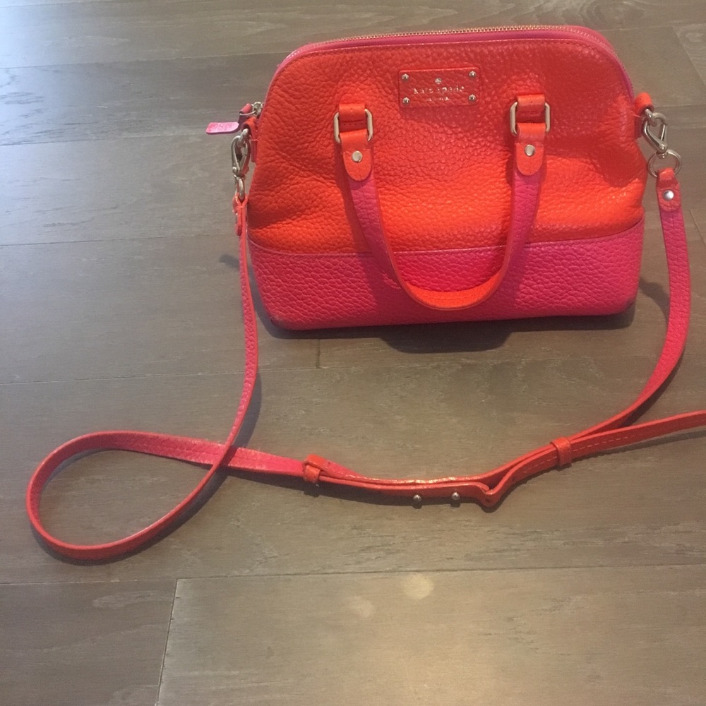 Women's pink and orange purse