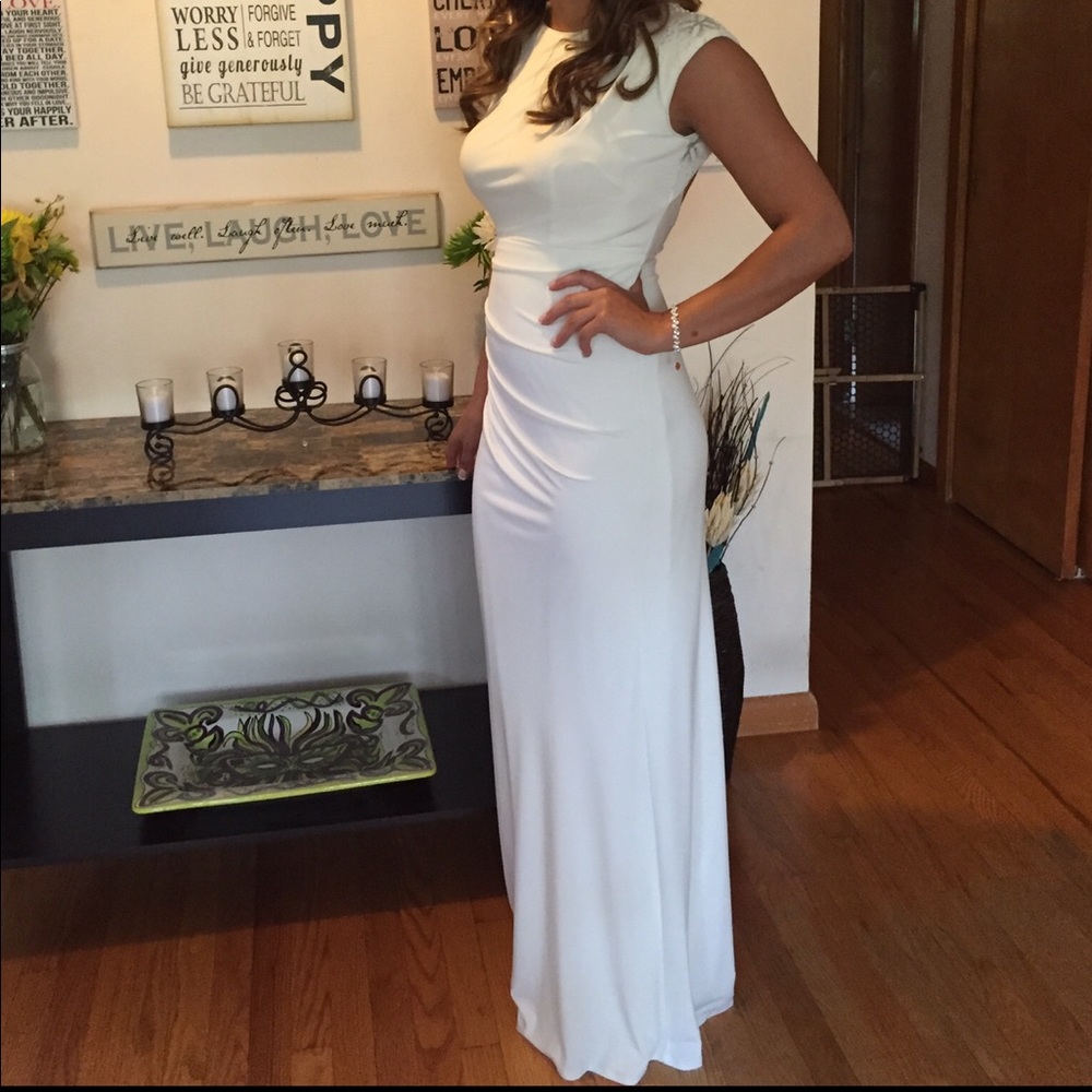 White, Prom dress
