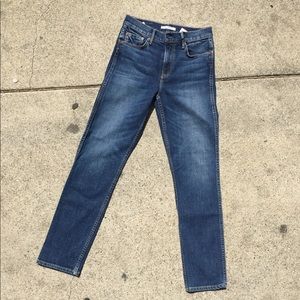 GRLFRND Denim dark wash skinny