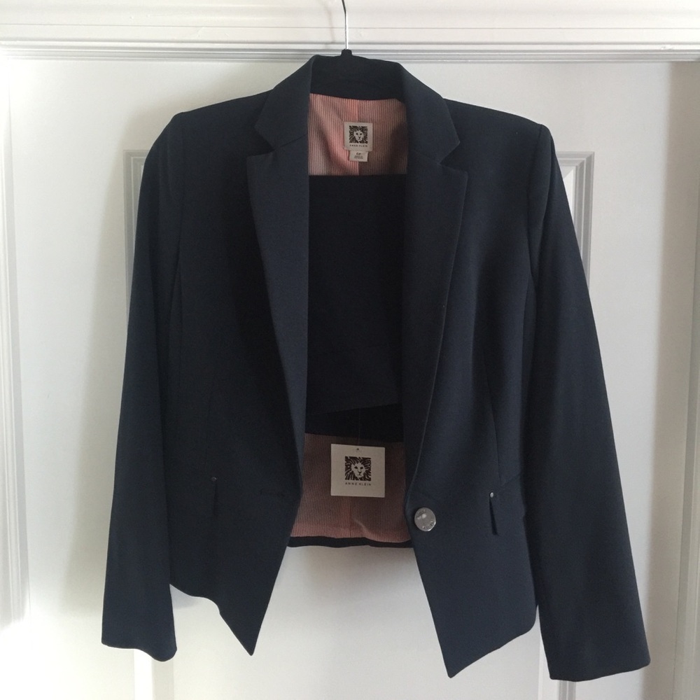 Anne Klein Navy Skirt Suit