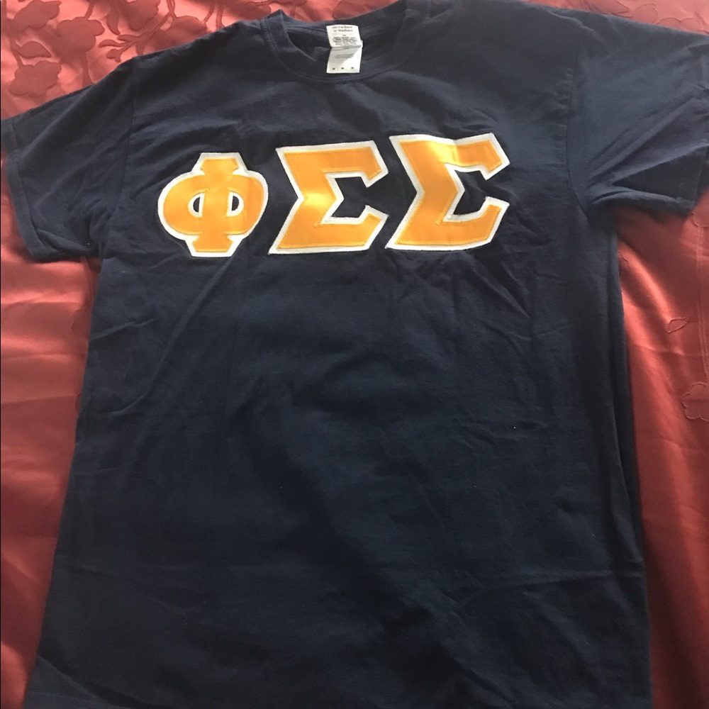 Phi Sigma Sigma standard shirt.