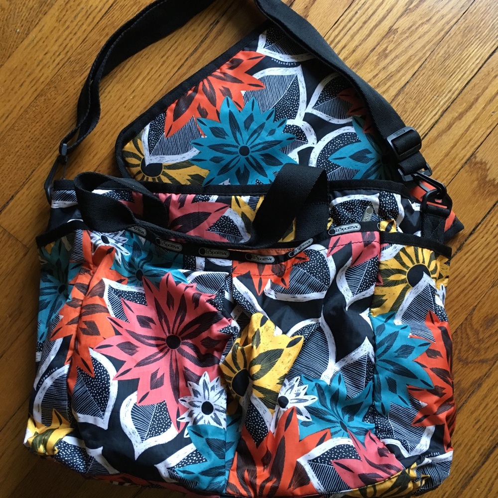 LeSportsac diaper bag with changing pad