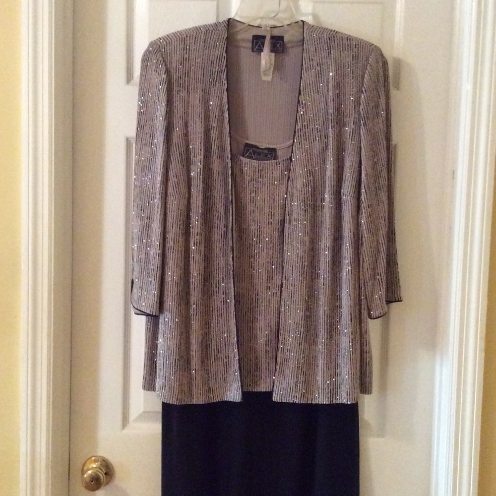 Skirt, top and jacket