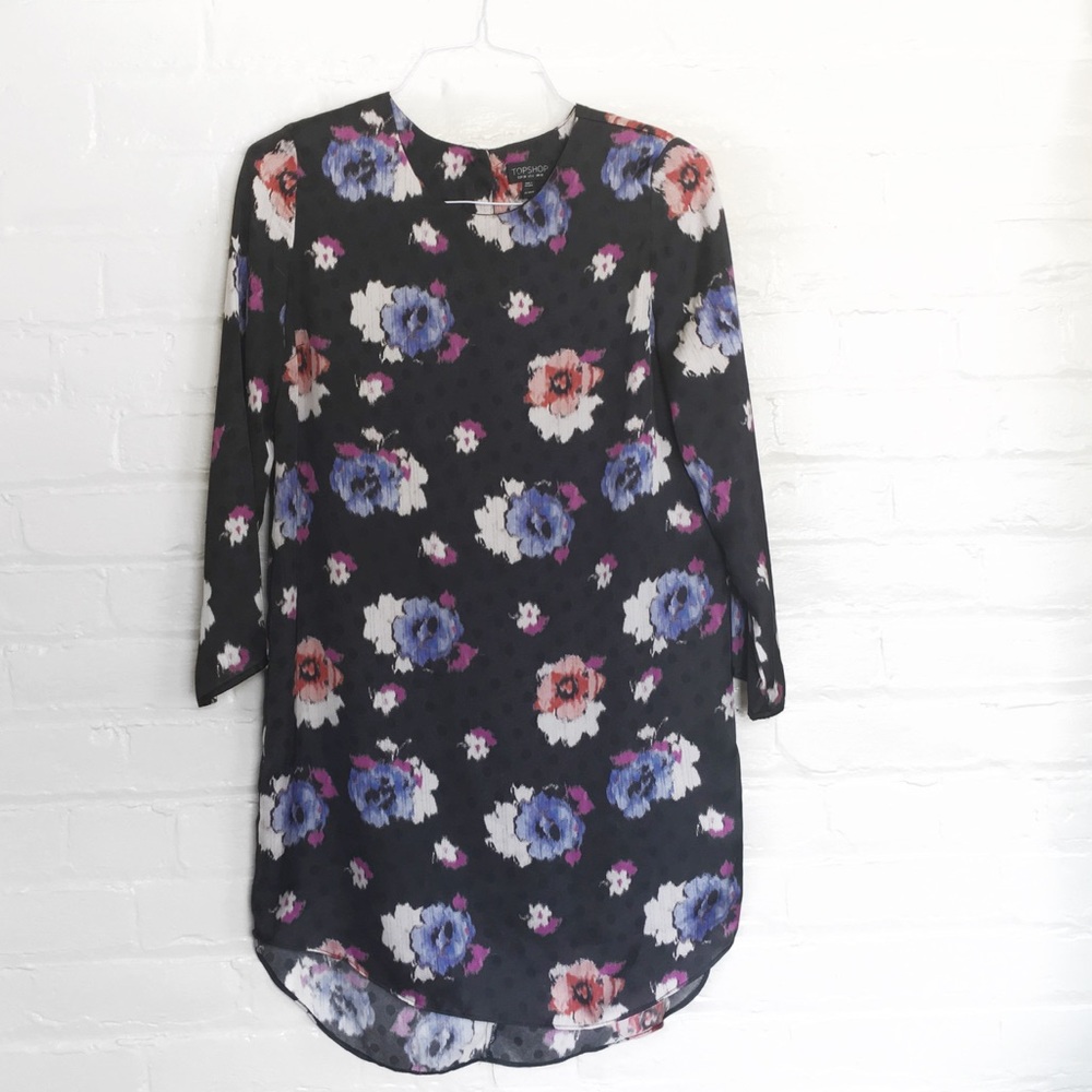 TOPSHOP Dark floral dress