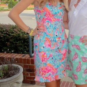 Lilly Pulitzer Flamingo Pattern Dress
