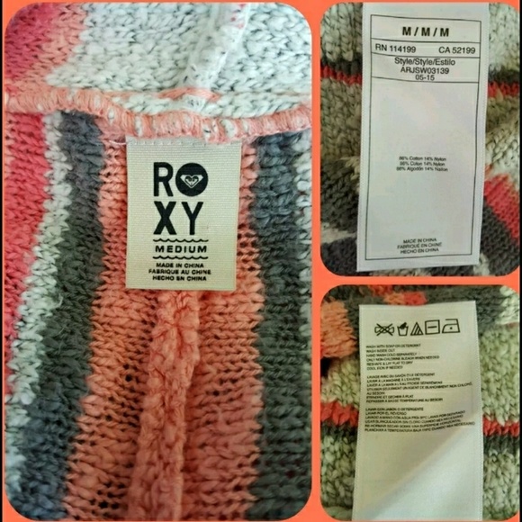 lRoxy Soft Nubby Baja Insp hoodie sweater - Picture 7 of 8