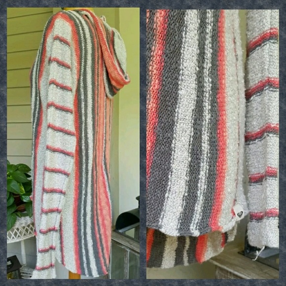 lRoxy Soft Nubby Baja Insp hoodie sweater - Picture 4 of 8