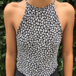 Brandy Melville Floral Halter top