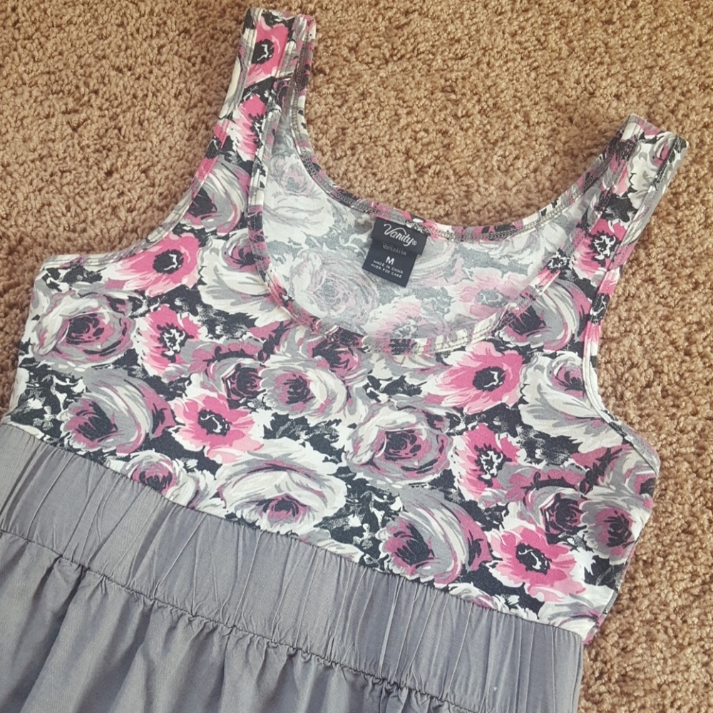 Short, floral print dress from Vanity.