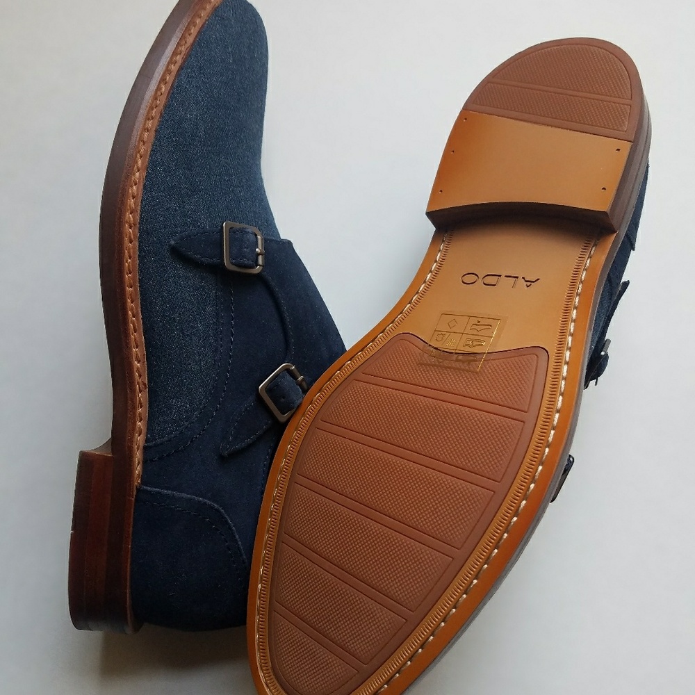 Denim Monkstrap Shoes - Picture 5 of 5