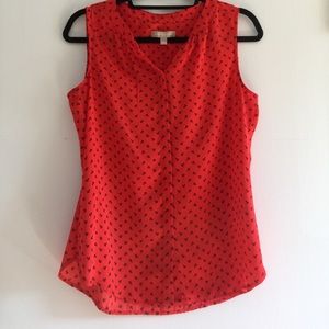 Banana Republic - Nautical anchor red blouse