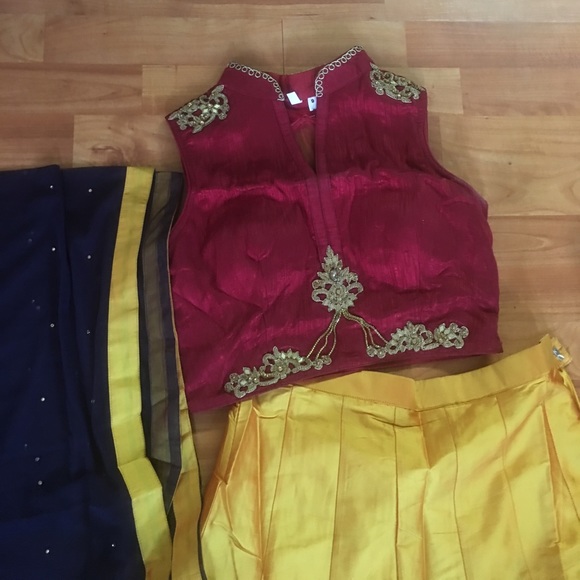 Chaniya Choli( croptop &Skirt) - Picture 4 of 7