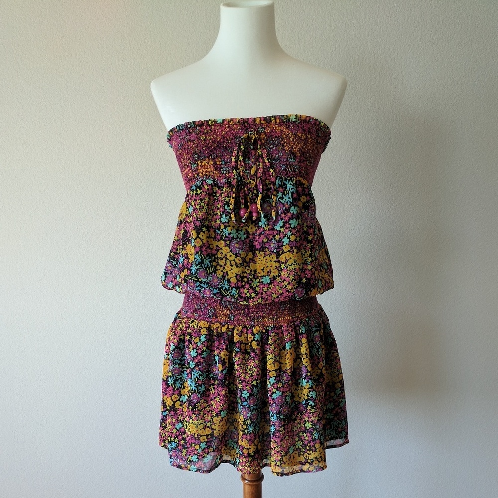 Off Shoulder Ditsy Floral Dress
