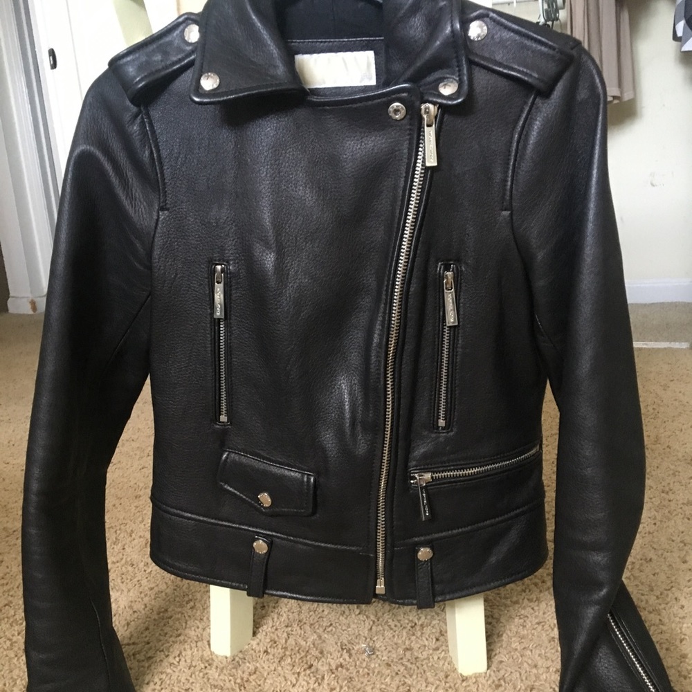 Sold✅ Michael Kors leather jacket - Picture 1 of 6