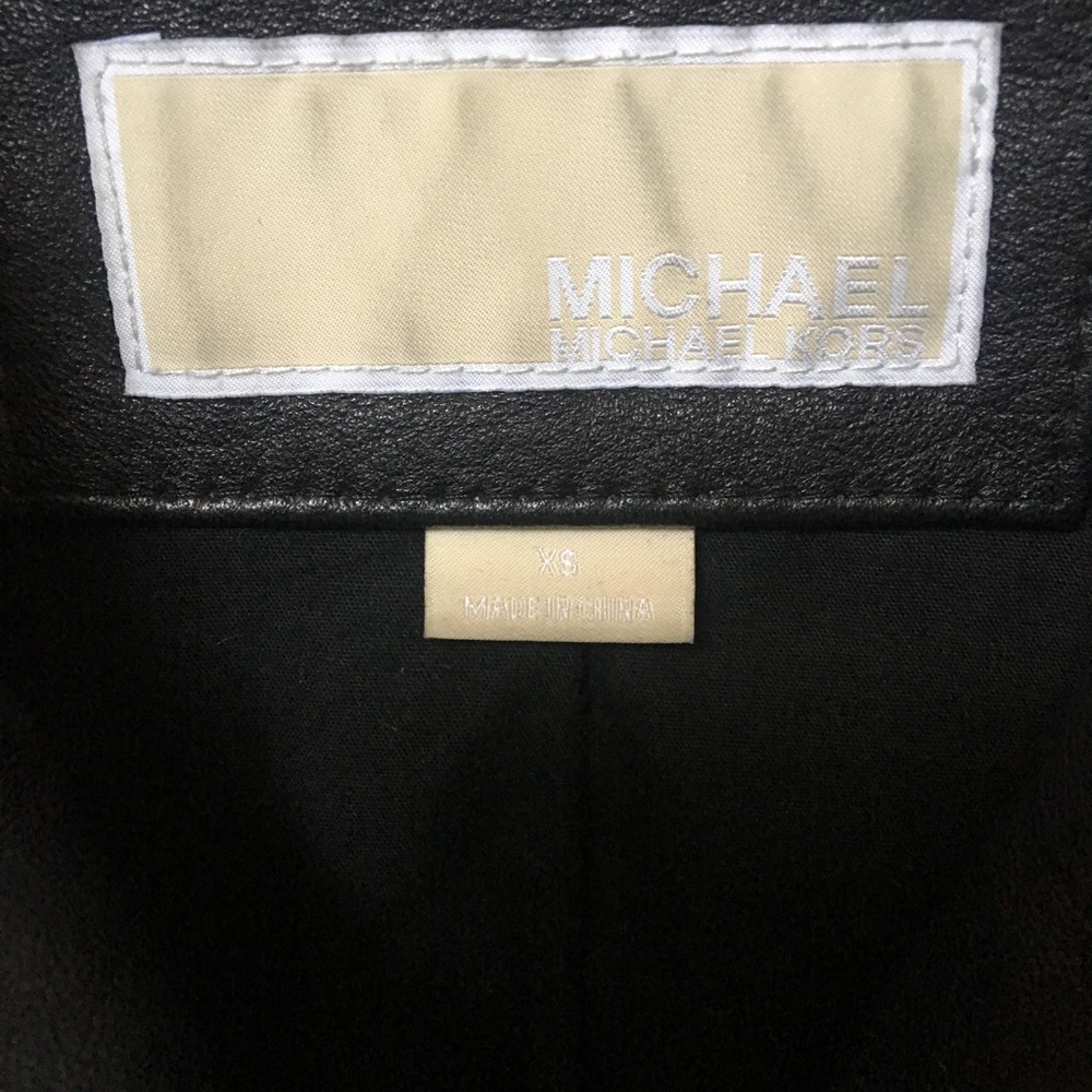 Sold✅ Michael Kors leather jacket - Picture 3 of 6