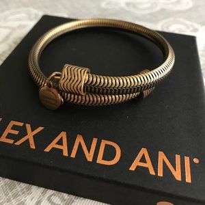 Alex And Ani Gold braided vintage 66 Wrap
