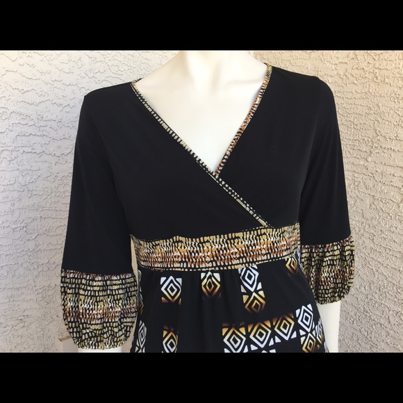Liz & Co. BoHo Style Blouse - Picture 2 of 4