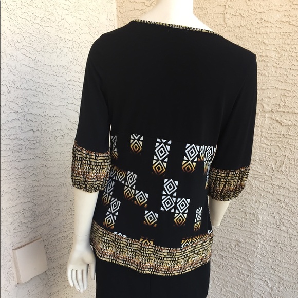 Liz & Co. BoHo Style Blouse - Picture 3 of 4