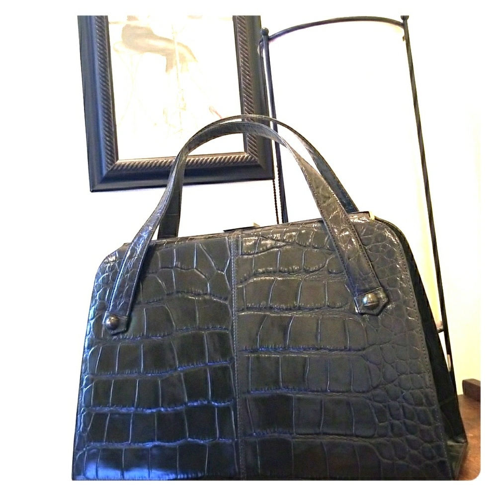 Classic genuine leather Nordstrom handbag