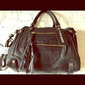 Beautiful New Steve Madden Black Large Handbag