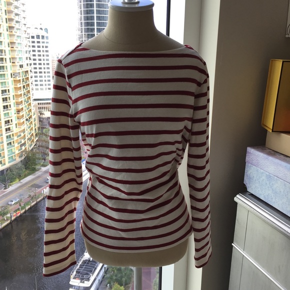 RED and white striped top - Picture 2 of 3