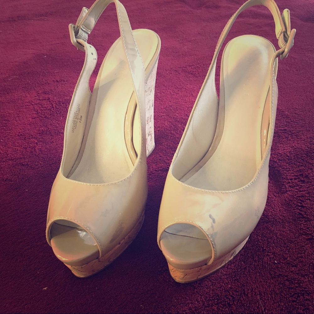 Tan Wedges by Nine West