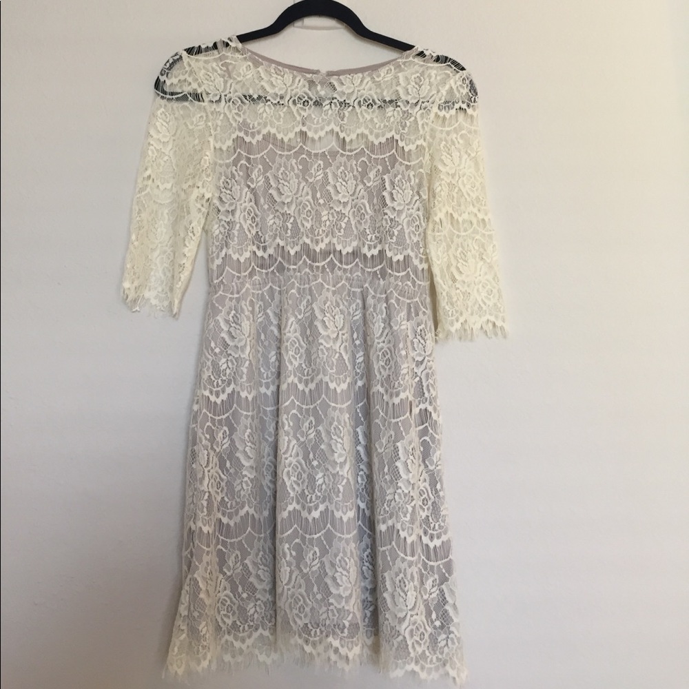 Cream Lace Dress