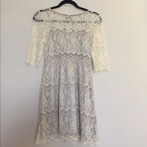 Cream Lace Dress