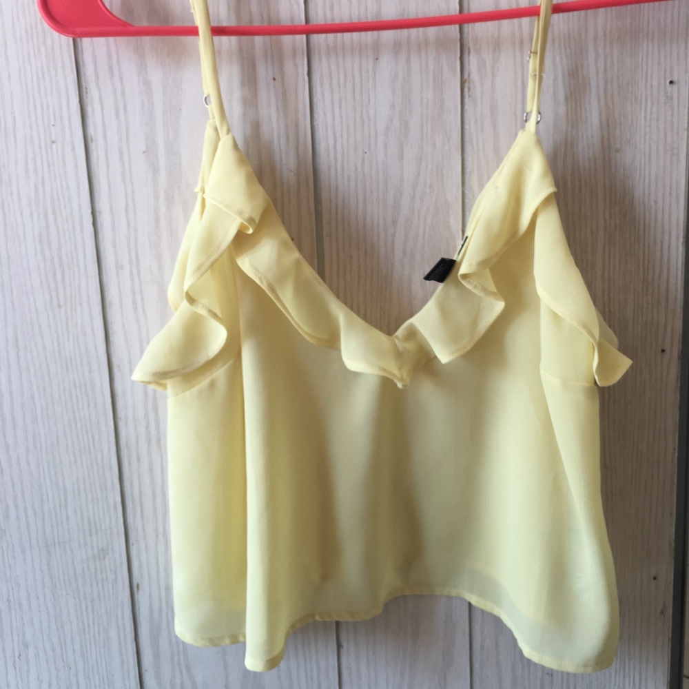 Flowy Yellow Crop Top