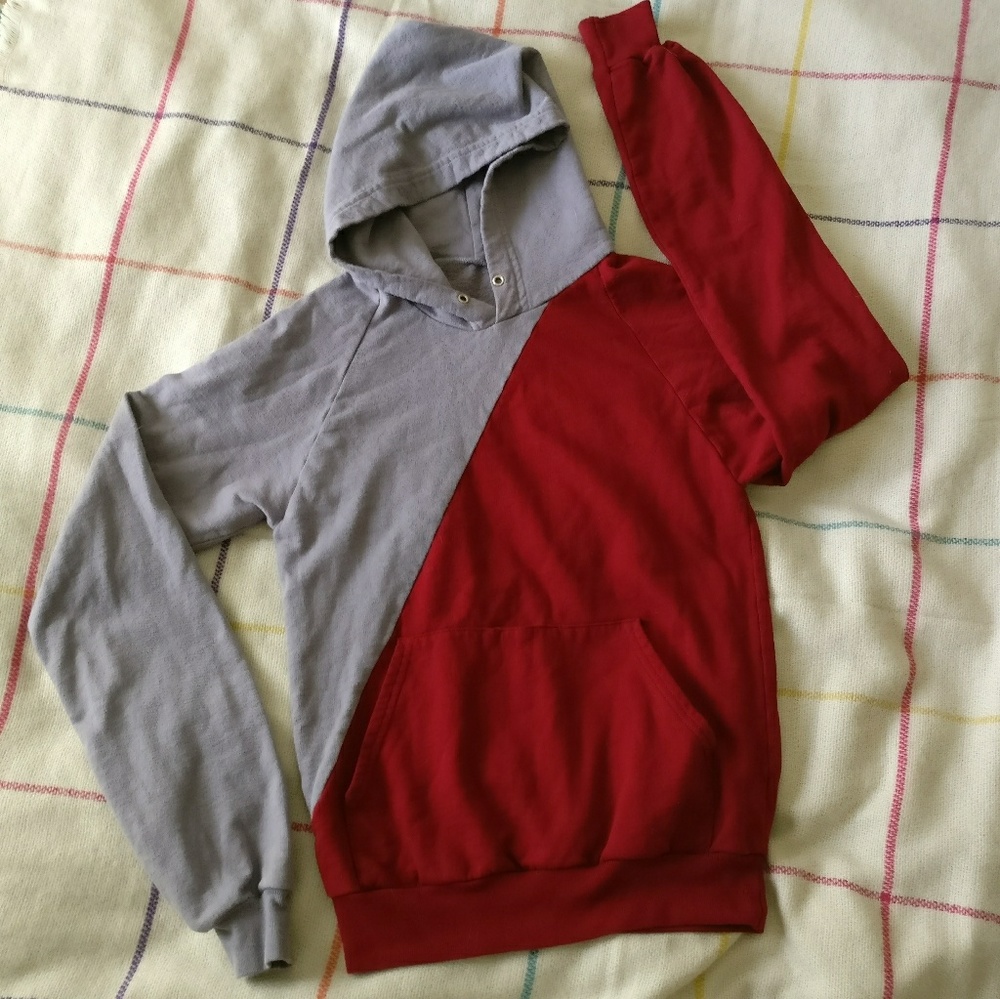 American Apparel two-toned hoodie