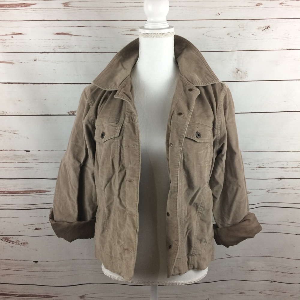 LL. Bean Tan Jacket Coat sz Medium Small.