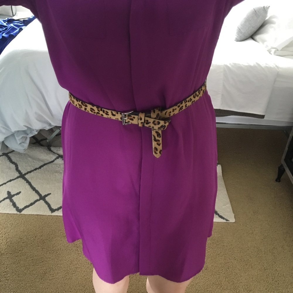 Knee length shirt dress