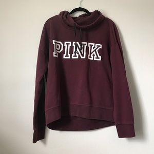 PINK cowl neck sweater