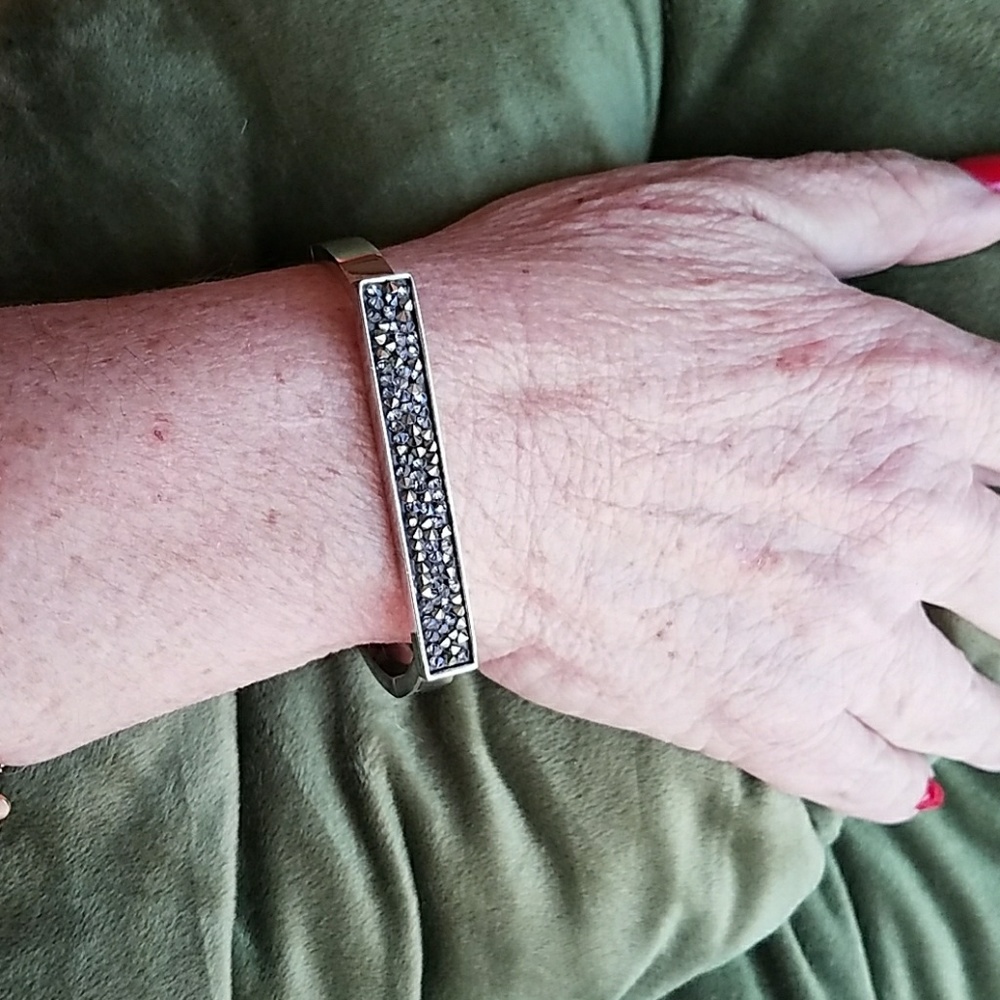 Geometric druzy bracelet