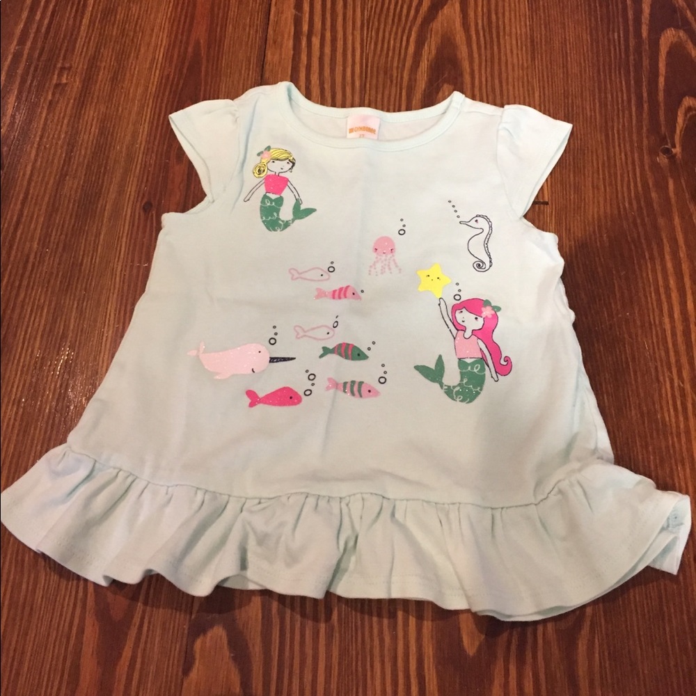 Gymboree teal mermaid tank 2T