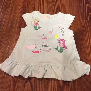 Gymboree teal mermaid tank 2T