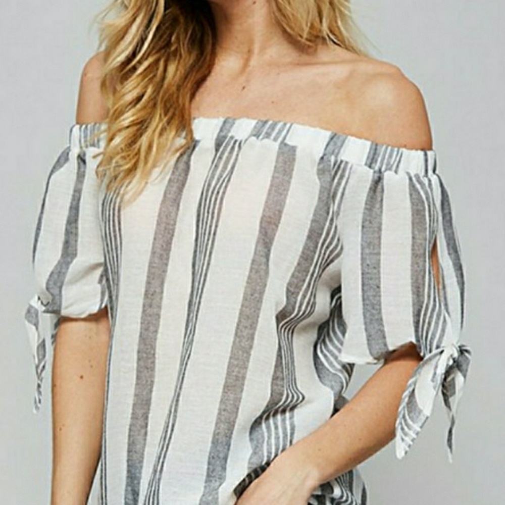 Striped Off-The-Shoulder Top